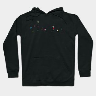 Rugby stick figures Hoodie